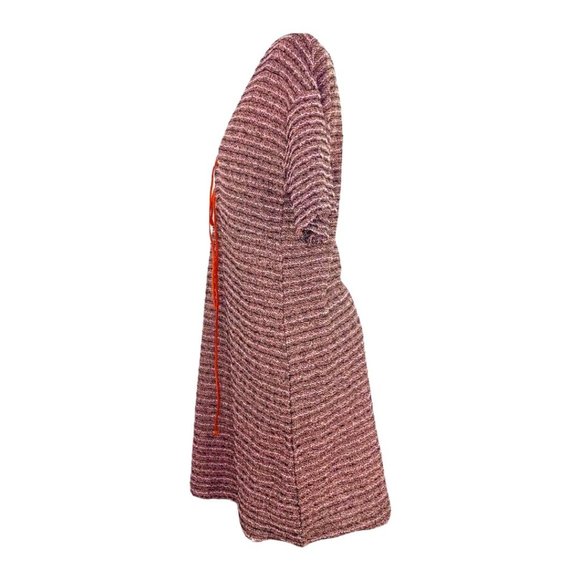 Zara Trafaluc Women's Knit Sheath Dress Fall Winter Tie Front Size S Striped NWT - Picture 4 of 11